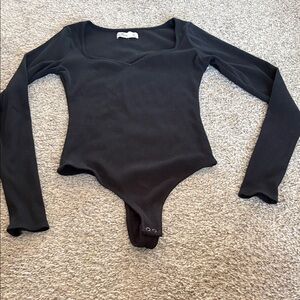 Hollister Black Ribbed Top